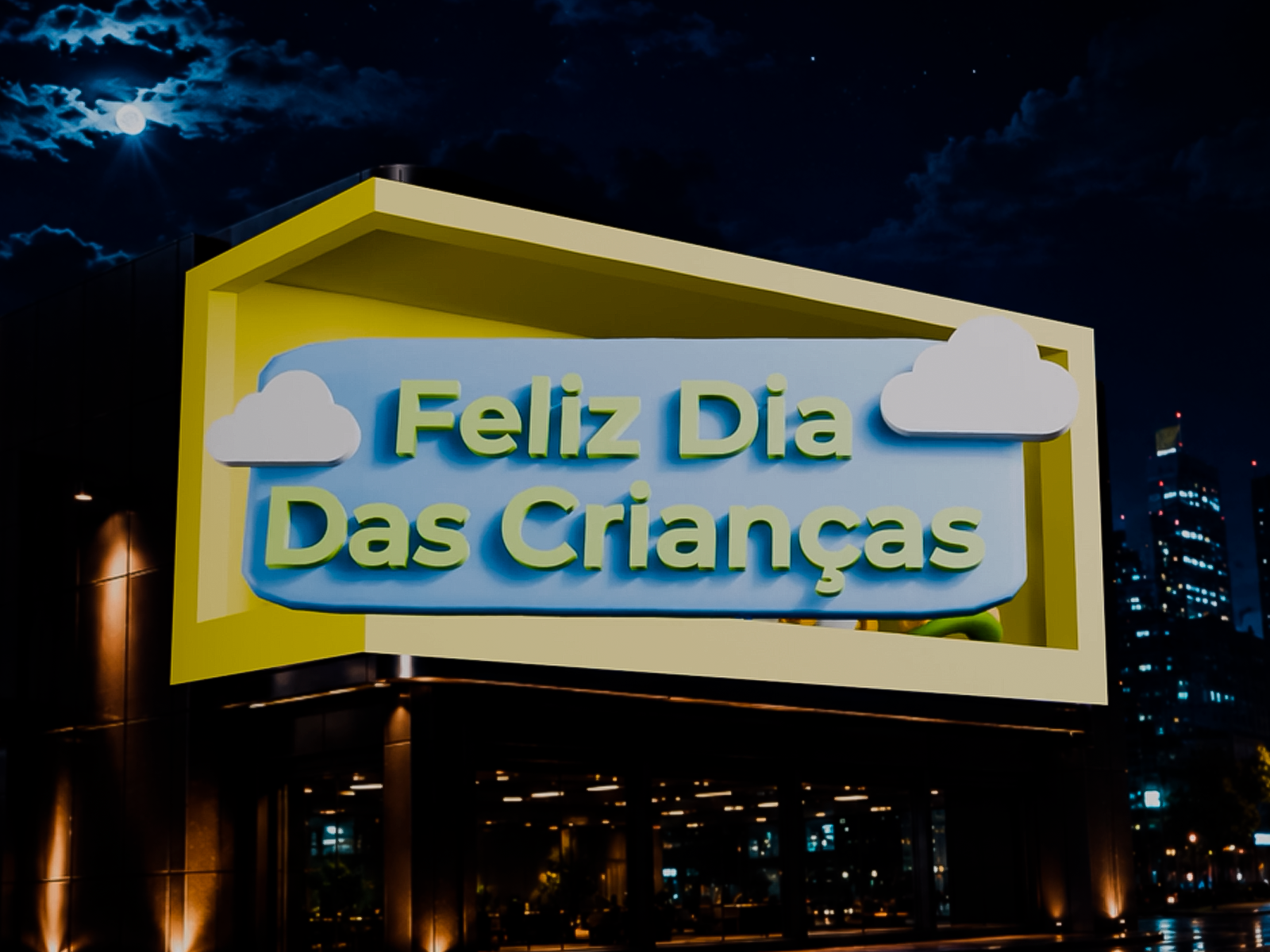 Projeto Dia das Crianças — painel curvo